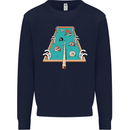 9-Ball Pool Funny Swimming Pool Mashup Mens Sweatshirt Jumper Navy Blue