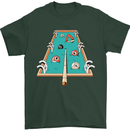 9-Ball Pool Funny Swimming Pool Mashup Mens T-Shirt 100% Cotton Forest Green