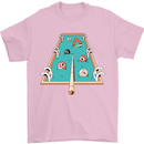 9-Ball Pool Funny Swimming Pool Mashup Mens T-Shirt 100% Cotton Light Pink