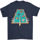 9-Ball Pool Funny Swimming Pool Mashup Mens T-Shirt 100% Cotton Navy Blue