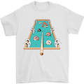 9-Ball Pool Funny Swimming Pool Mashup Mens T-Shirt 100% Cotton White