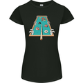9-Ball Pool Funny Swimming Pool Mashup Womens Petite Cut T-Shirt Black