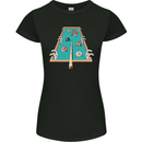 9-Ball Pool Funny Swimming Pool Mashup Womens Petite Cut T-Shirt Black