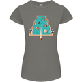 9-Ball Pool Funny Swimming Pool Mashup Womens Petite Cut T-Shirt Charcoal