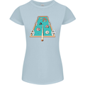 9-Ball Pool Funny Swimming Pool Mashup Womens Petite Cut T-Shirt Light Blue