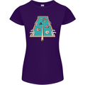 9-Ball Pool Funny Swimming Pool Mashup Womens Petite Cut T-Shirt Purple