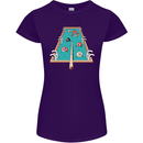 9-Ball Pool Funny Swimming Pool Mashup Womens Petite Cut T-Shirt Purple