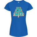 9-Ball Pool Funny Swimming Pool Mashup Womens Petite Cut T-Shirt Royal Blue