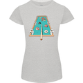 9-Ball Pool Funny Swimming Pool Mashup Womens Petite Cut T-Shirt Sports Grey