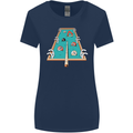 9-Ball Pool Funny Swimming Pool Mashup Womens Wider Cut T-Shirt Navy Blue