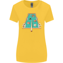 9-Ball Pool Funny Swimming Pool Mashup Womens Wider Cut T-Shirt Yellow
