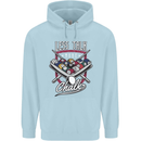 9-Ball Pool Less Talk More Chalk Funny Childrens Kids Hoodie Light Blue