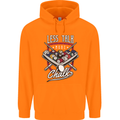 9-Ball Pool Less Talk More Chalk Funny Childrens Kids Hoodie Orange