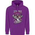 9-Ball Pool Less Talk More Chalk Funny Childrens Kids Hoodie Purple