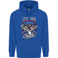 9-Ball Pool Less Talk More Chalk Funny Childrens Kids Hoodie Royal Blue