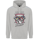 9-Ball Pool Less Talk More Chalk Funny Childrens Kids Hoodie Sports Grey