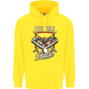 9-Ball Pool Less Talk More Chalk Funny Childrens Kids Hoodie Yellow