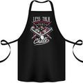 9-Ball Pool Less Talk More Chalk Funny Cotton Apron 100% Organic Black