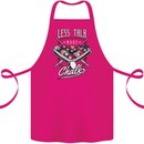 9-Ball Pool Less Talk More Chalk Funny Cotton Apron 100% Organic Pink