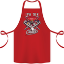9-Ball Pool Less Talk More Chalk Funny Cotton Apron 100% Organic Red