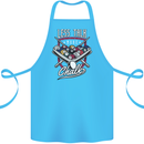 9-Ball Pool Less Talk More Chalk Funny Cotton Apron 100% Organic Turquoise