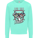 9-Ball Pool Less Talk More Chalk Funny Kids Sweatshirt Jumper Peppermint