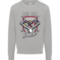 9-Ball Pool Less Talk More Chalk Funny Kids Sweatshirt Jumper Sports Grey