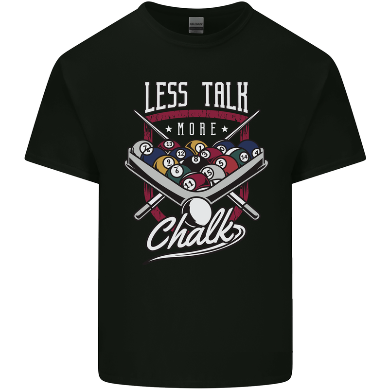9-Ball Pool Less Talk More Chalk Funny Kids T-Shirt Childrens Black