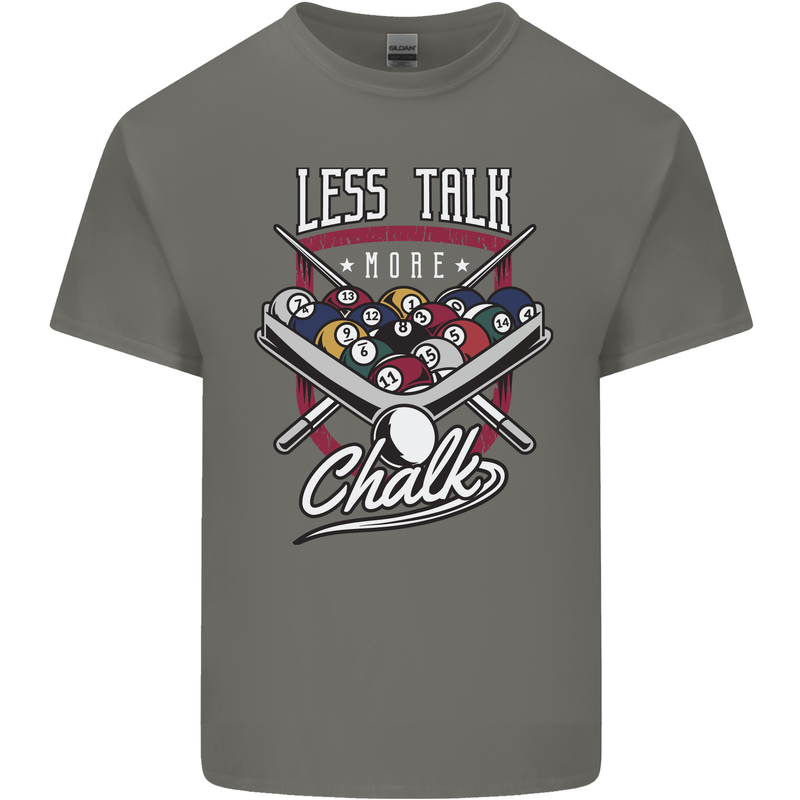9-Ball Pool Less Talk More Chalk Funny Kids T-Shirt Childrens Charcoal