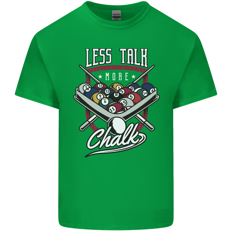 9-Ball Pool Less Talk More Chalk Funny Kids T-Shirt Childrens Irish Green