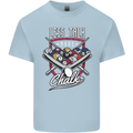 9-Ball Pool Less Talk More Chalk Funny Kids T-Shirt Childrens Light Blue