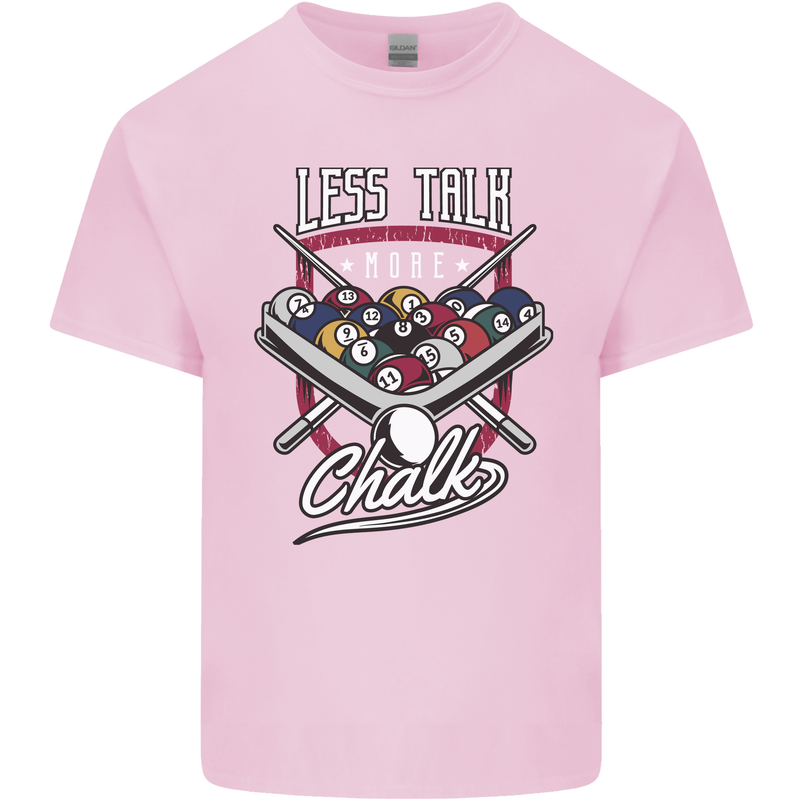 9-Ball Pool Less Talk More Chalk Funny Kids T-Shirt Childrens Light Pink