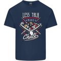 9-Ball Pool Less Talk More Chalk Funny Kids T-Shirt Childrens Navy Blue