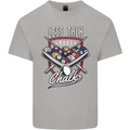 9-Ball Pool Less Talk More Chalk Funny Kids T-Shirt Childrens Sports Grey