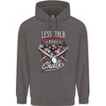 9-Ball Pool Less Talk More Chalk Funny Mens 80% Cotton Hoodie Charcoal