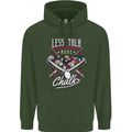 9-Ball Pool Less Talk More Chalk Funny Mens 80% Cotton Hoodie Forest Green