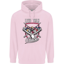 9-Ball Pool Less Talk More Chalk Funny Mens 80% Cotton Hoodie Light Pink