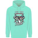 9-Ball Pool Less Talk More Chalk Funny Mens 80% Cotton Hoodie Peppermint