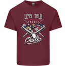 9-Ball Pool Less Talk More Chalk Funny Mens Cotton T-Shirt Tee Top Maroon