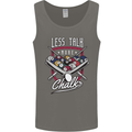 9-Ball Pool Less Talk More Chalk Funny Mens Vest Tank Top Charcoal