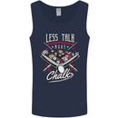 9-Ball Pool Less Talk More Chalk Funny Mens Vest Tank Top Navy Blue