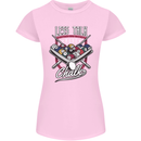 9-Ball Pool Less Talk More Chalk Funny Womens Petite Cut T-Shirt Light Pink