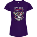 9-Ball Pool Less Talk More Chalk Funny Womens Petite Cut T-Shirt Purple