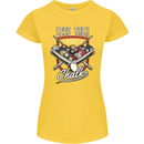 9-Ball Pool Less Talk More Chalk Funny Womens Petite Cut T-Shirt Yellow