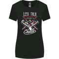 9-Ball Pool Less Talk More Chalk Funny Womens Wider Cut T-Shirt Black