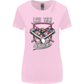 9-Ball Pool Less Talk More Chalk Funny Womens Wider Cut T-Shirt Light Pink