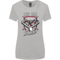 9-Ball Pool Less Talk More Chalk Funny Womens Wider Cut T-Shirt Sports Grey