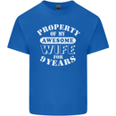 9 Year Wedding Anniversary 9th Funny Wife Mens Cotton T-Shirt Tee Top Royal Blue