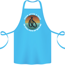 9 Year Wedding Anniversary 9th Marriage Cotton Apron 100% Organic Turquoise
