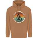 9 Year Wedding Anniversary 9th Marriage Mens 80% Cotton Hoodie Caramel Latte